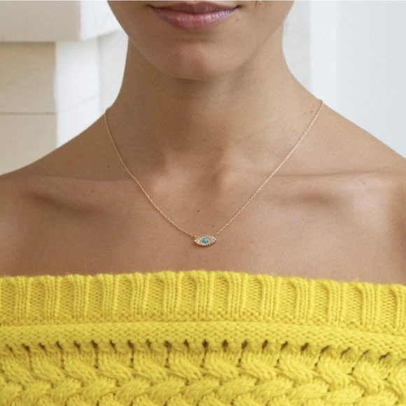 Jennifer Zeuner Tallulah/Evil Eye 14K Necklace - Picture 3 of 12